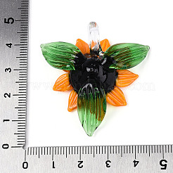 Colgantes artesanales de lampwork&nbsp;LS-LAMP-N034-06C
