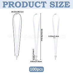 Namenskartenbänder aus Polyester&nbsp;FIND-WH0139-968A