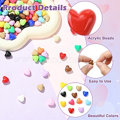 Perles acryliques opaques&nbsp;MACR-CJC0016-26