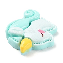 Undurchsichtige Cabochons aus Kunstharz mit Tiermotiv&nbsp;LS-RESI-E046-01J