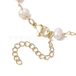 Collane con pendenti a conchiglia in vernice spray estiva e placcatura galvanica&nbsp;NJEW-JN05182-01