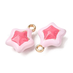 Messing Emaille Anhänger / charms&nbsp;KK-R212-16G-01