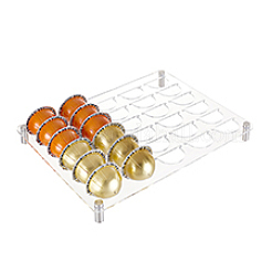 30 Gitter transparenter Kaffeekapselhalter aus Acryl&nbsp;ODIS-WH0329-72
