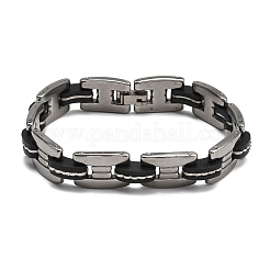 Tolle Valentinstagsgeschenke für den Freund 304 Edelstahl Silikonarmbänder&nbsp;BJEW-I129-B