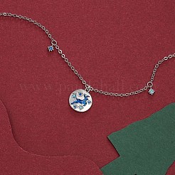 Collane con pendente in ottone a tema natalizio&nbsp;NJEW-BB35103