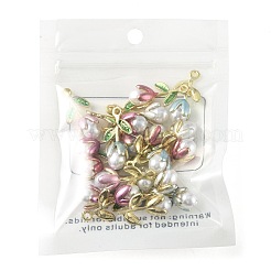 20 Stück 5 Farben Legierung Emaille Anhänger&nbsp;ENAM-FS0004-07