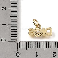 Pendentifs en laiton zircon cubique transparent&nbsp;KK-C262-47G