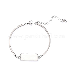 Armbänder aus Edelstahl 304&nbsp;STAS-WH0035-13