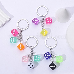 20pcs 2 Farben Eisen geteilte Schlüsselringe&nbsp;PALLOY-CJ0002-65