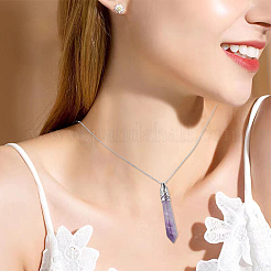 1 pz 304 collane a catena in acciaio inossidabile&nbsp;NJEW-PA0001-03