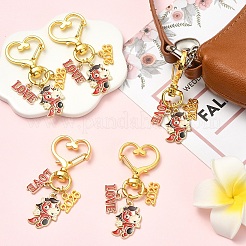 Decorazioni pendenti in lega smaltata 5 pz&nbsp;HJEW-YW00452