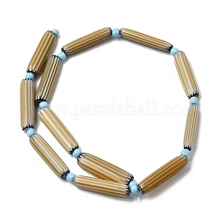 Perline a spina di pesce realizzate a mano con la tecnica del lampwork&nbsp;LS-LAMP-Z019-01-05