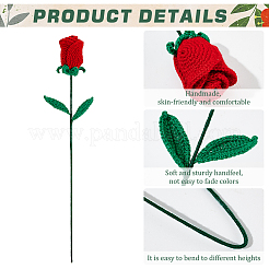 Blumenbaumwolle mit eisengestricktem Kostümverzierungszubehör&nbsp;DIY-WH0570-09C