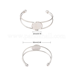 Fabrication de bracelet manchette en laiton sans nickel&nbsp;X-KK-J184-57S-NF
