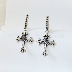 Boucles d'oreilles créoles en argent style punk vintage s925&nbsp;MA2169