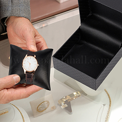 Quadratische Schmuckuhren-Aufbewahrungsboxen aus Pappe mit Rautenmuster&nbsp;CON-WH0092-56