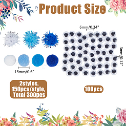 Kit di accessori per la creazione di occhi per bambola fai da te&nbsp;DIY-WR0004-77A