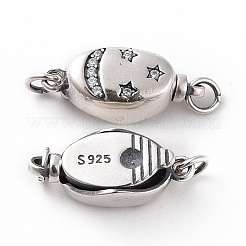 925 Sterling Silber Bajonettverschluss&nbsp;STER-D035-15AS