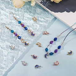 Charms in ottone 12 pz 6 colori&nbsp;ZIRC-SZ0001-55