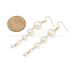 Perle di vetro orecchini pendenti&nbsp;EJEW-JE06463-02