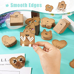 150 Stück 5 Stile Kraftpapier-Ohrring-Displaykarten&nbsp;DIY-TA0006-04