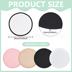 8 pz 4 colori poliestere olio di ricino compresse per il seno&nbsp;DIY-BC0017-28