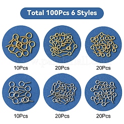 100 Stück 6 Stile 304 Edelstahl SchraubKlaue StiftKlaue&nbsp;FIND-FS0002-85