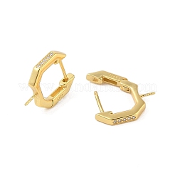 925 orecchini a cerchio in argento sterling con micro pavè di zirconi cubici&nbsp;STER-B004-13G