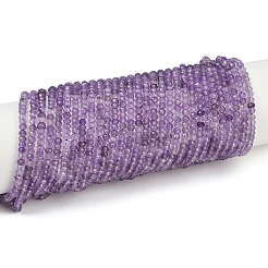 Natürlichen Amethyst Perlen Stränge&nbsp;G-L625-A01-3x2mm-01