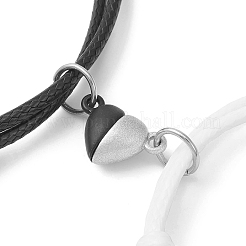 2 Stück 2-farbiges Legierungs-Emaille-Geister-Charme-Armband-Set&nbsp;BJEW-TA00307