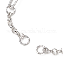 Herstellung von Rolo-Kettenarmbändern aus Büroklammerketten aus Edelstahl 304&nbsp;AJEW-JB01498