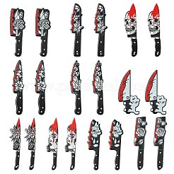 20 Stück 10 Stile bedruckte undurchsichtige Acrylanhänger&nbsp;MACR-CJ0001-87