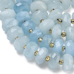 Natürliche Aquamarin Perlen Stränge&nbsp;G-L642-J03-03