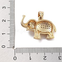 Gestell Messing micro ebnen Zirkonia Anhänger&nbsp;KK-Z071-45G