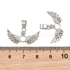 Pendentifs en laiton zircon cubique transparent&nbsp;CU-CBA6A75-08A-P