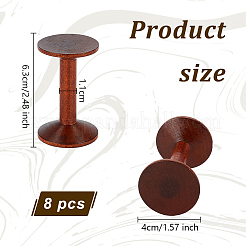 Bobines en bois rétro&nbsp;WOOD-WH0029-56