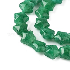 Brins de perles en jade malaisien naturel teinté en forme d'étoile&nbsp;G-Z080-A01-05