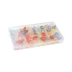 80 Stück 8 Farben Plastikperlen&nbsp;KY-FS0001-46