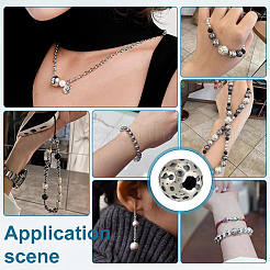 Retro-Abstandshalter aus Sterlingsilber&nbsp;STER-PH0004-77A