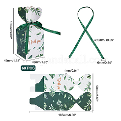 Scatole di caramelle di carta rettangolari&nbsp;CON-WH0084-02