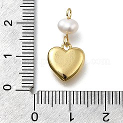Pendentifs avec zircon cubiques à micro-pavés en laiton&nbsp;KK-B132-01G-01