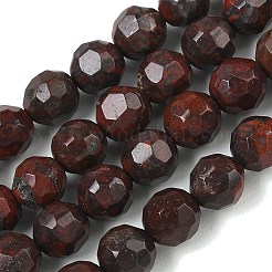 Natur Brekzien Jaspis Perlen Stränge&nbsp;GG-CBA12F1-A03-10MM