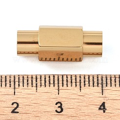Fermoirs magnétiques lisses en acier inoxydable 304 avec placage ionique (IP) et emembouts collées&nbsp;STAS-H402-63G-5MM