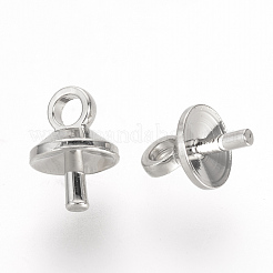 Messing Tasse Perle Heringe Kautionen Pin Anhänger&nbsp;X-KK-R071-10P