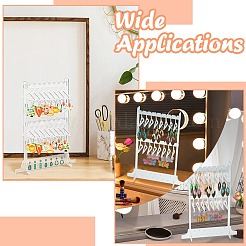 2-lagiges Acryl-Aufbewahrungsregal für Ohrringe im Kleiderbügelstil&nbsp;ST-CJ0034-03