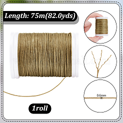 Fili da cucito rotondi in poliestere&nbsp;OCOR-WH0108-39C