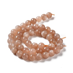 Rotonde grade naturale perline b Sunstone fili&nbsp;LS-G-F222-33-8mm