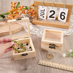 Boîtes de rangement en bois&nbsp;WOCR-CL0001-02B