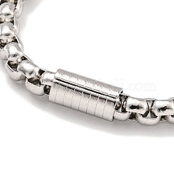 Bracelets à maillons carrés en acier inoxydable 201 résistant au ternissement pour femmes&nbsp;LS-BJEW-R318-03C-P