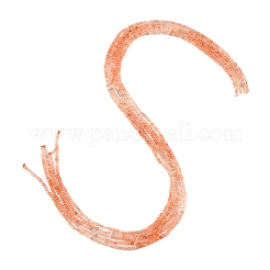 Natürliche sunstone Perlen Stränge&nbsp;G-L634-D06-2.5x2.5mm